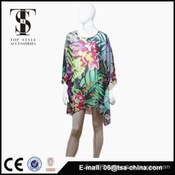 2016 summer new arrive chiffon fashion print beach girls without dress